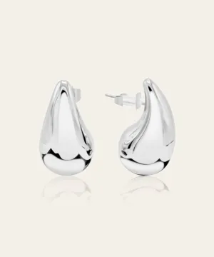 Ava Silver Teardrop Earrings