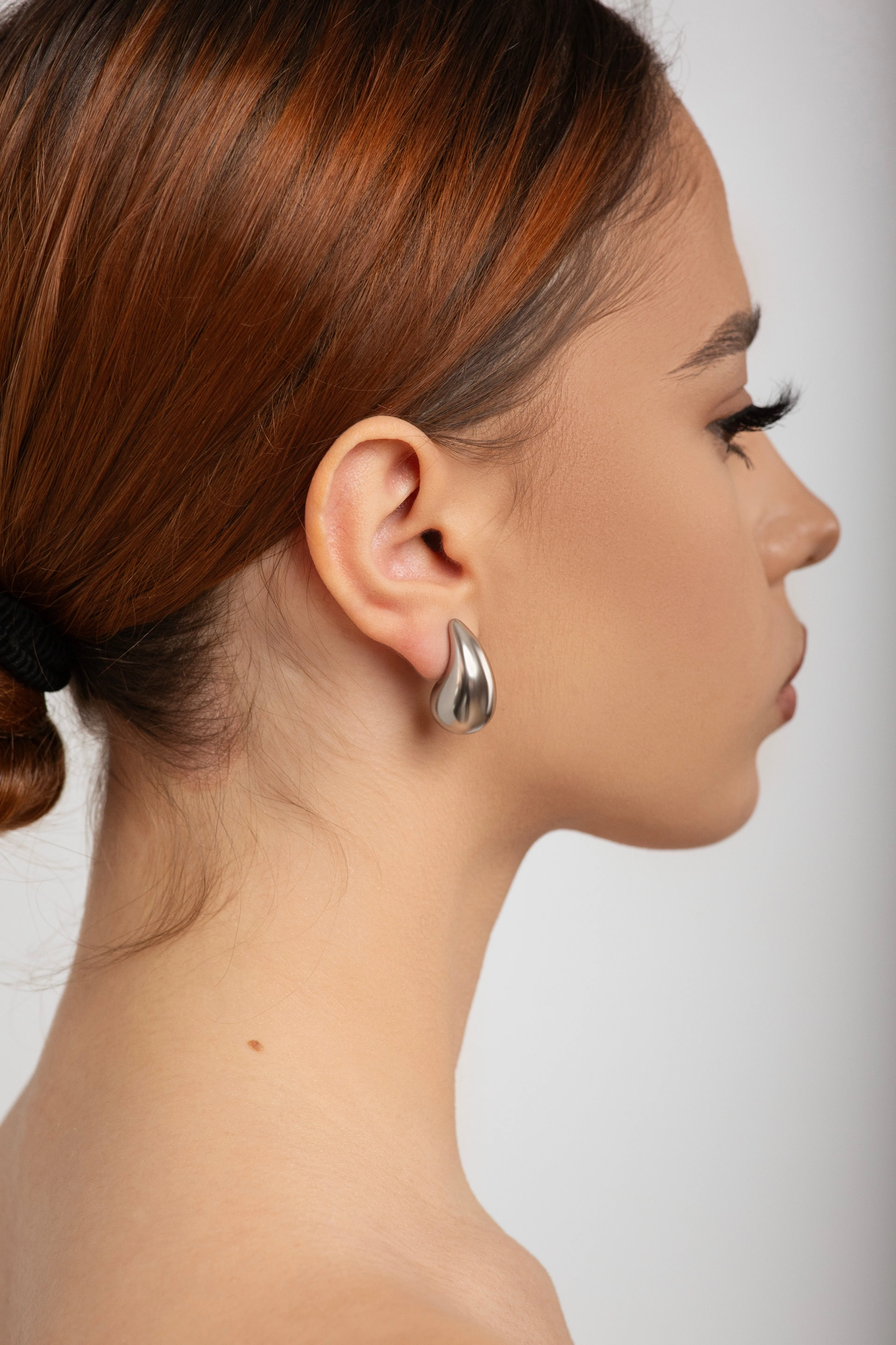 Ava Silver Teardrop Earrings