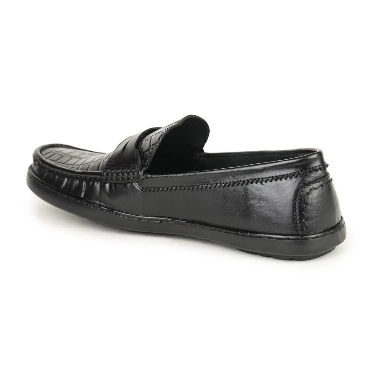 Britmen S-21 Men's Leather Contemporary Penny Loafers