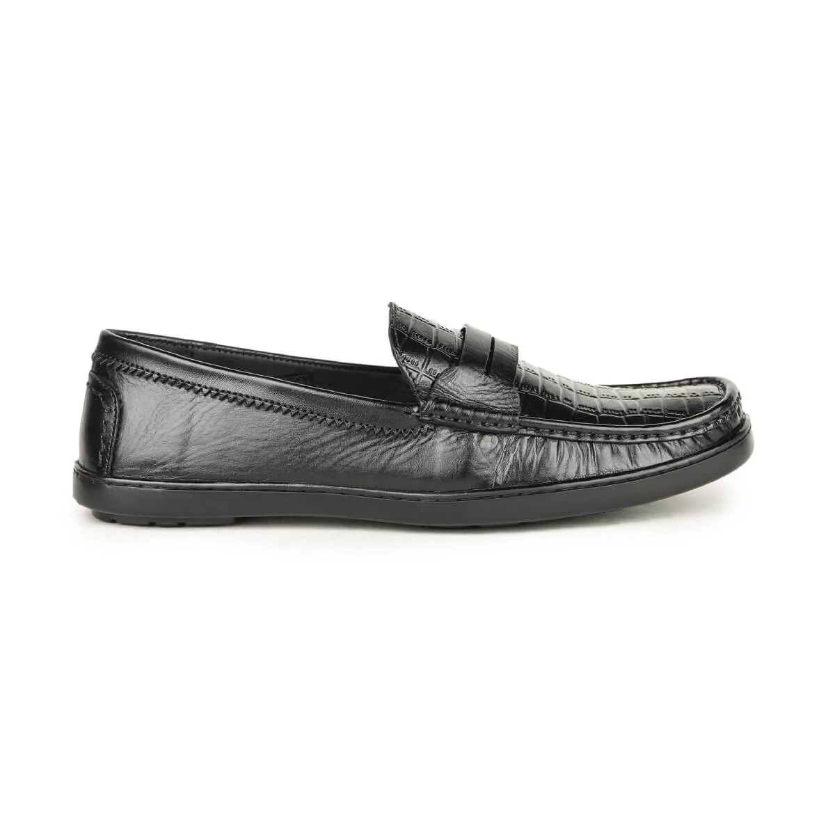 Britmen S-21 Men's Leather Contemporary Penny Loafers