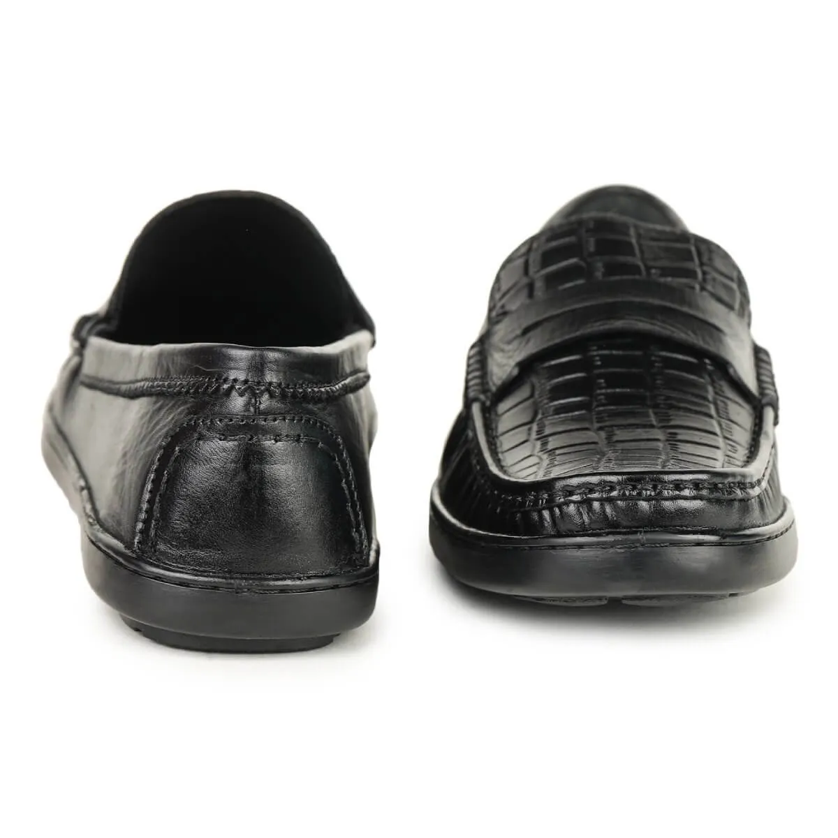 Britmen S-21 Men's Leather Contemporary Penny Loafers