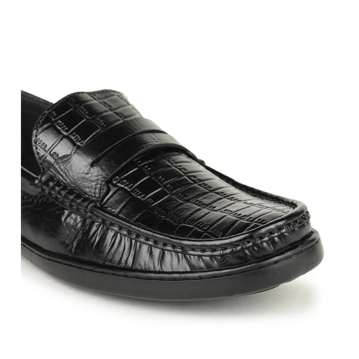 Britmen S-21 Men's Leather Contemporary Penny Loafers
