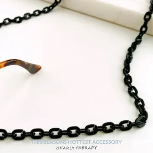 Charly Therapy Viola Small Link Sunglasses Chain - Black