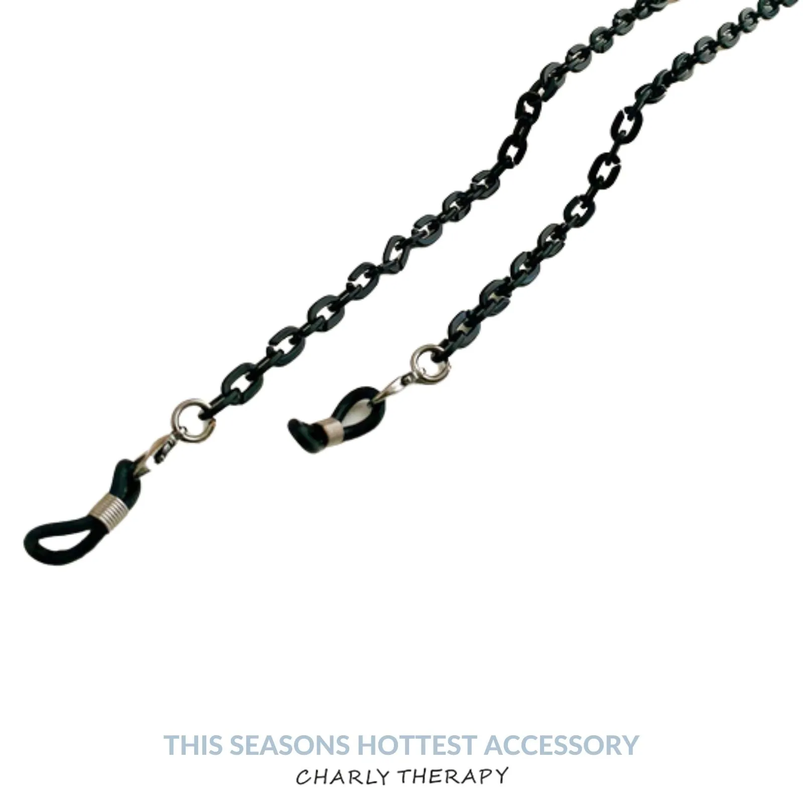Charly Therapy Viola Small Link Sunglasses Chain - Black
