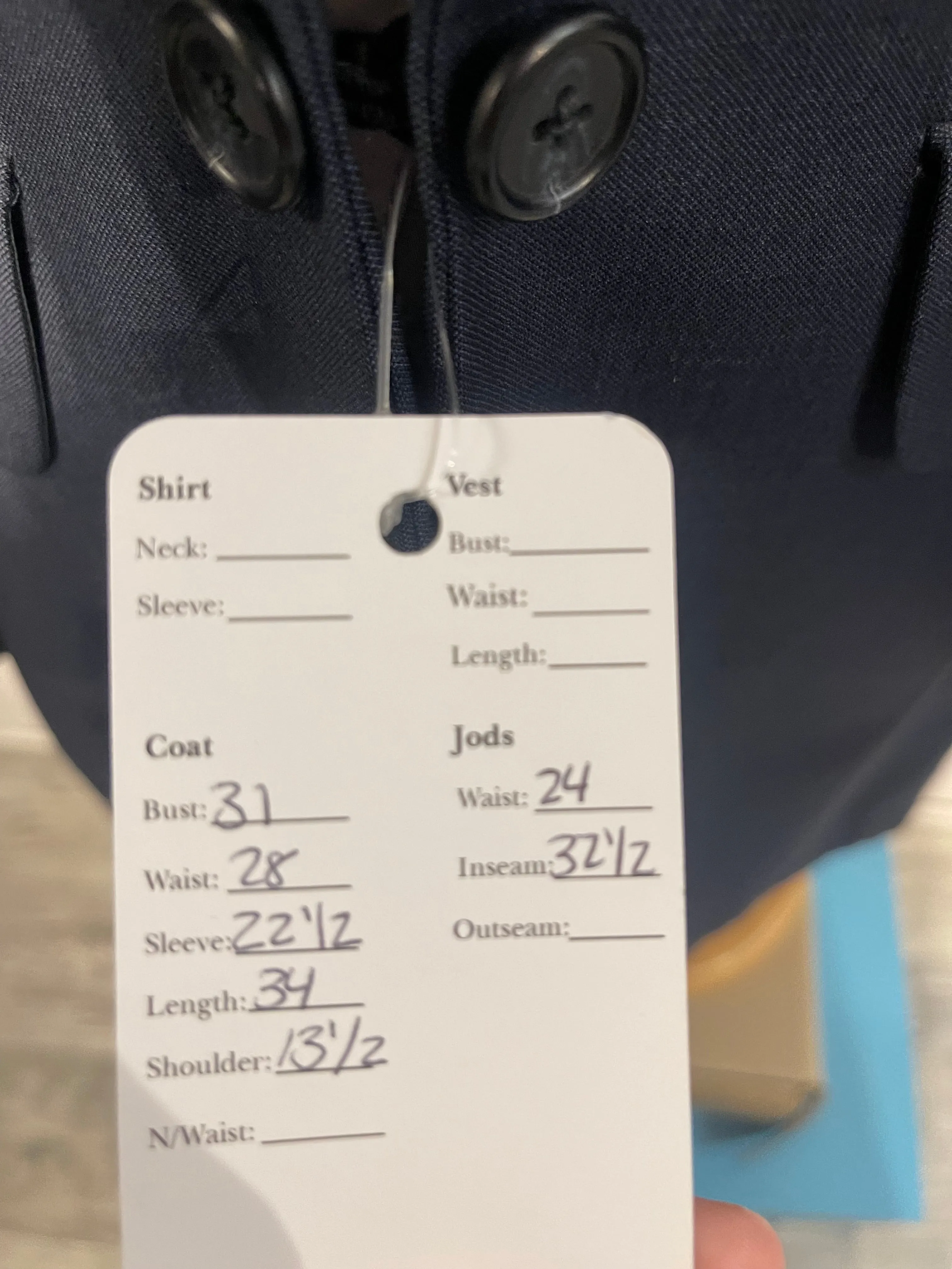 Custom Navy Suit
