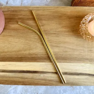 Eco-Friendly Reusable Straws - 2 Piece