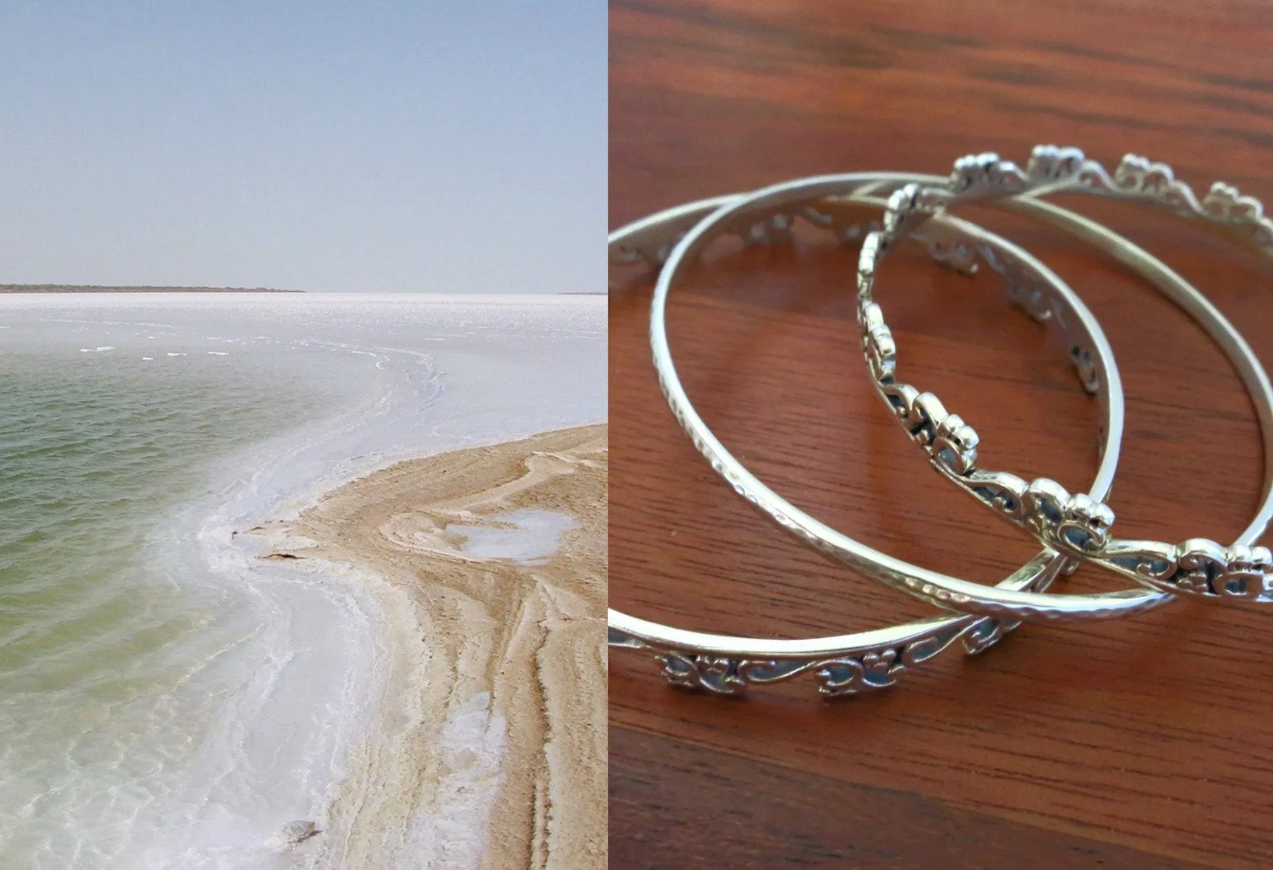 Elegant, Kutch-inspired, three bangle stack