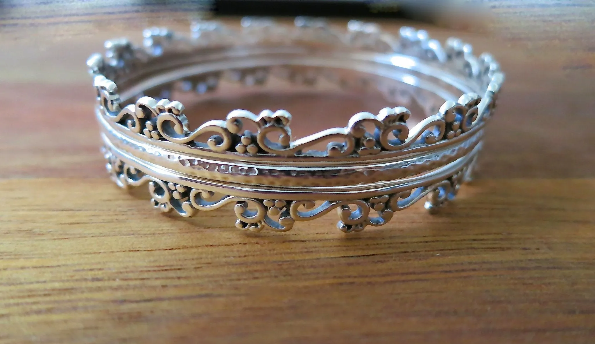 Elegant, Kutch-inspired, three bangle stack