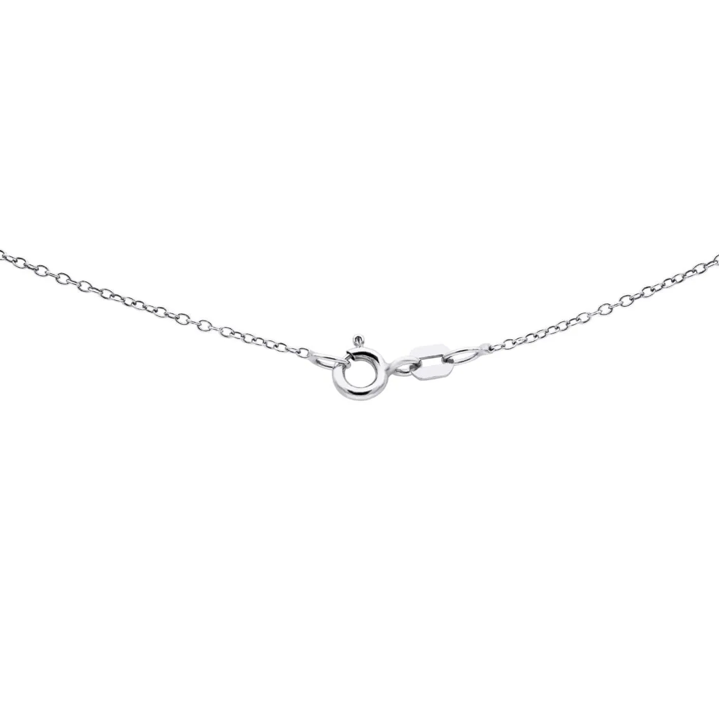 Elegant Twist Dancing Diamond Pendant in White Gold