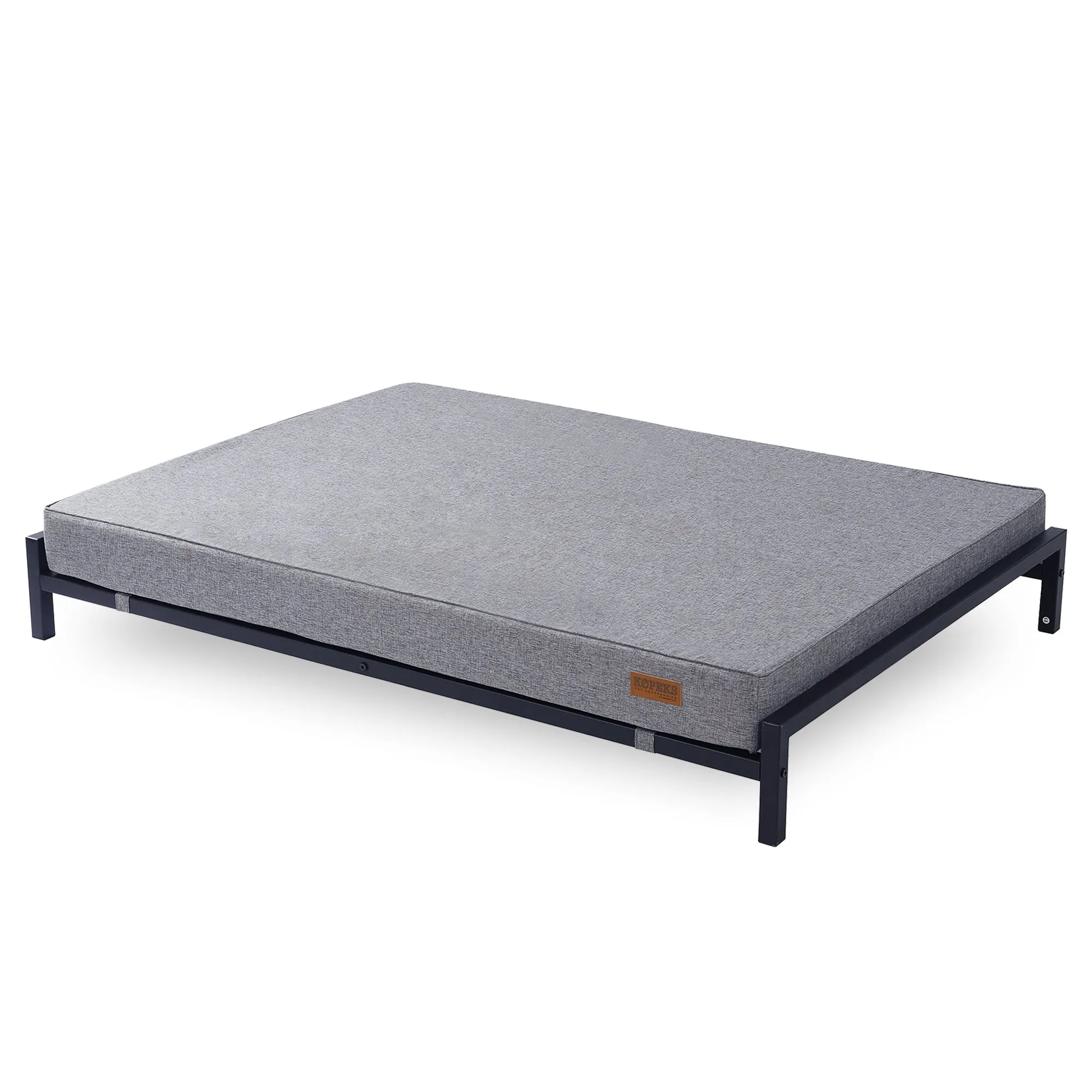 Elevated Dog Bed with Orthopedic Foam Mattress - Modern Style - For Large Dogs
