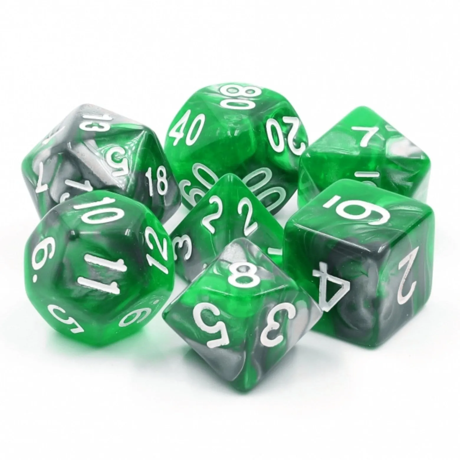 Emerald Ore RPG Dice Set