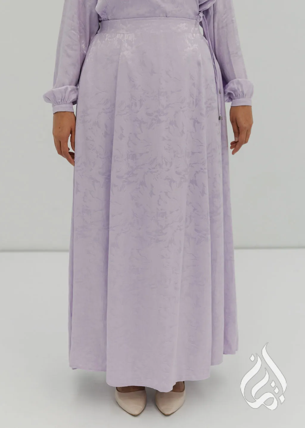 Flare Maxi Skirt - Light Lavender