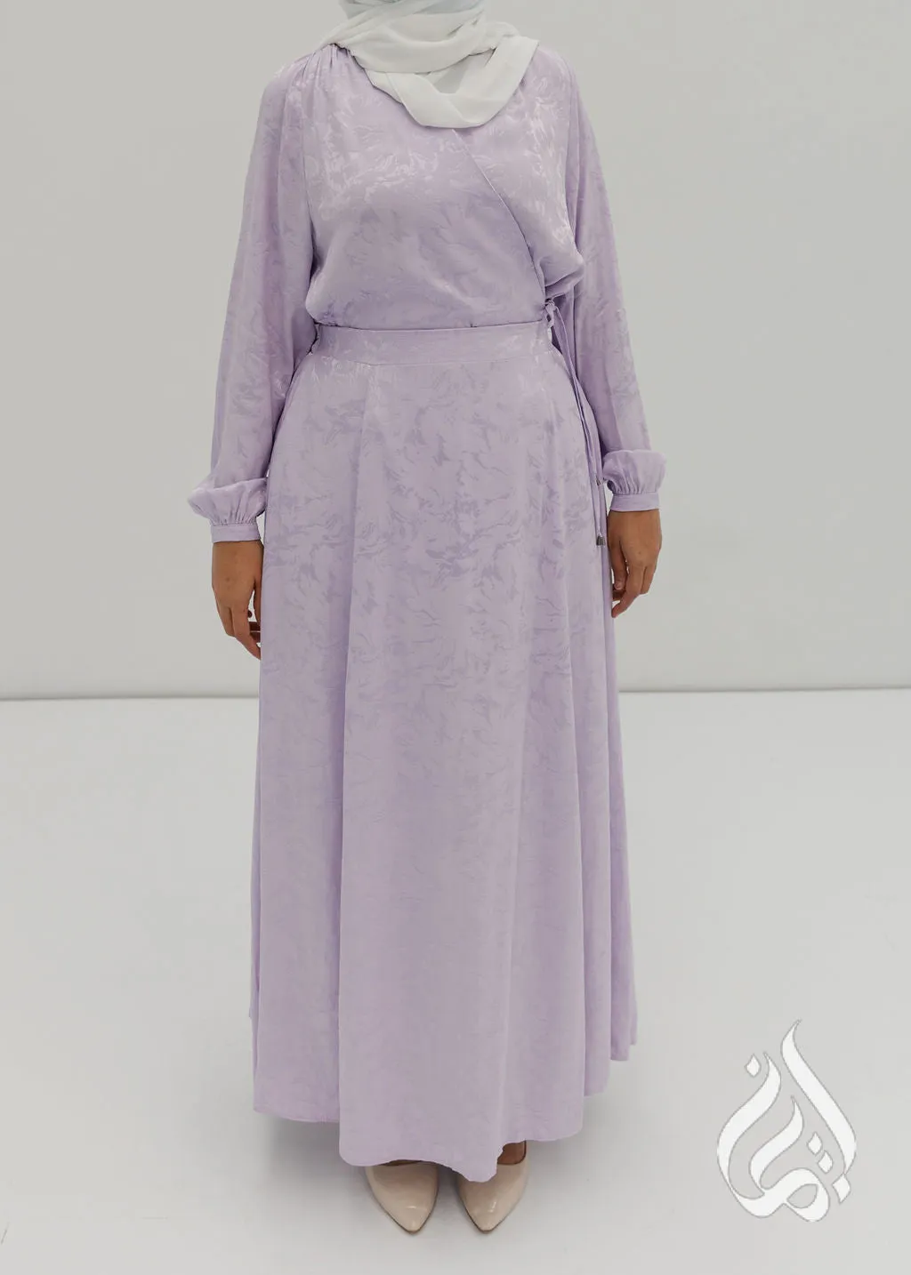 Flare Maxi Skirt - Light Lavender