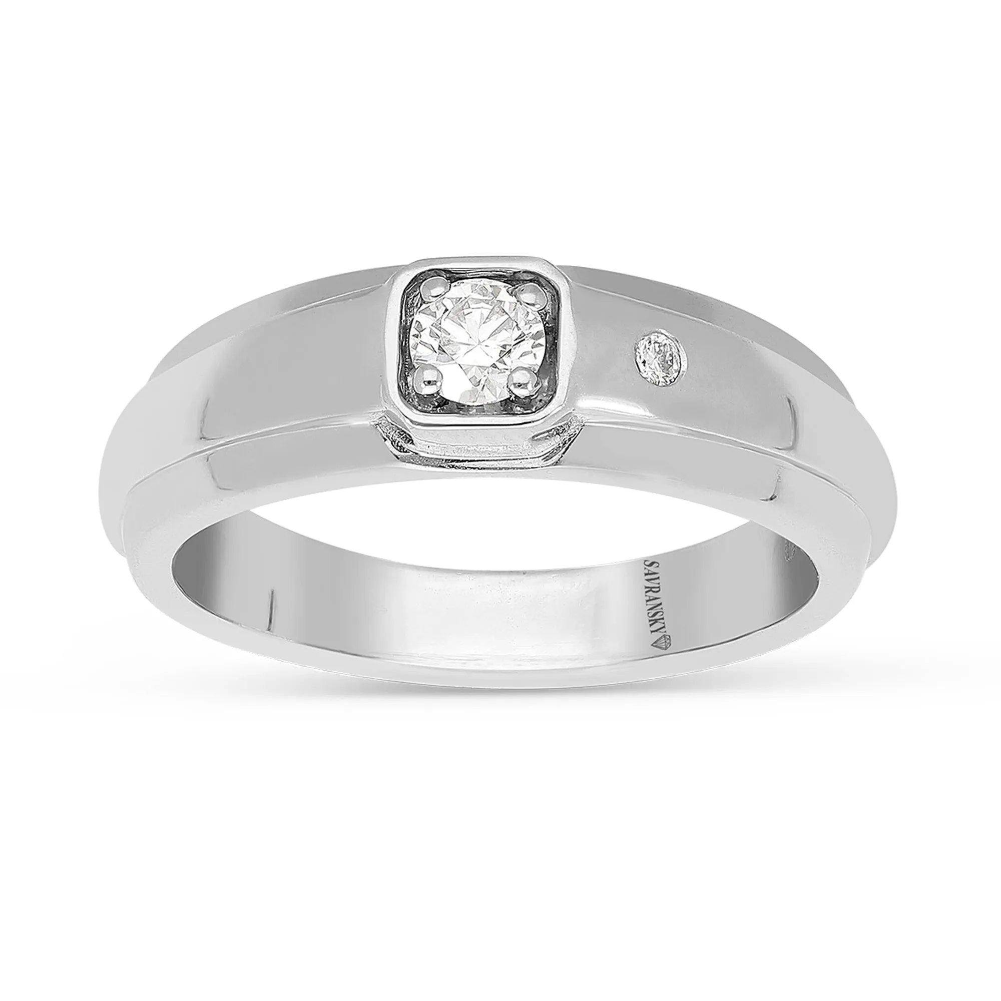 Flush Diamond Wedding Band