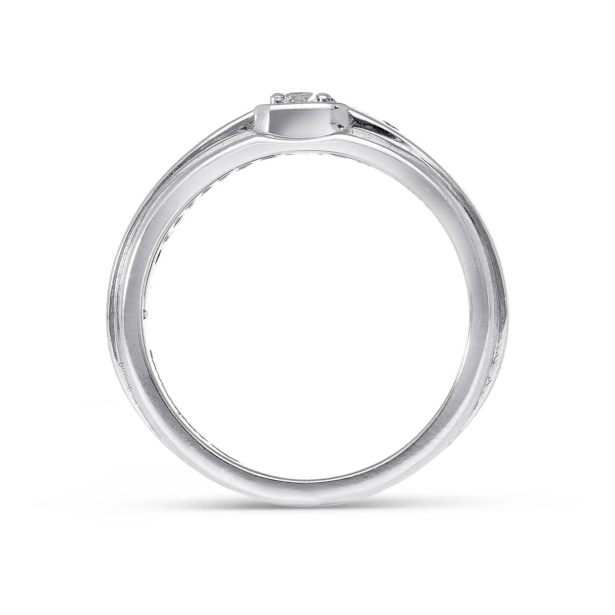 Flush Diamond Wedding Band