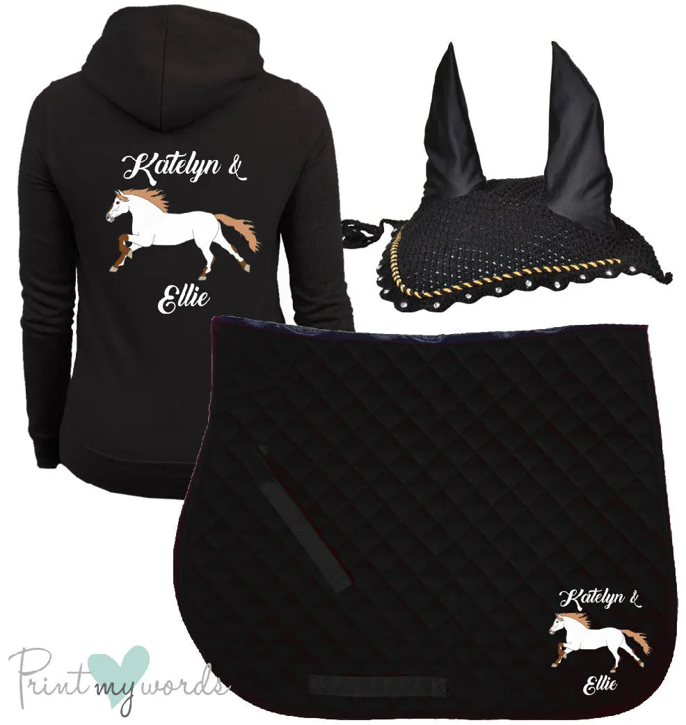 'Freya' Children's Personalised Matching Equestrian Set - Elegant Design