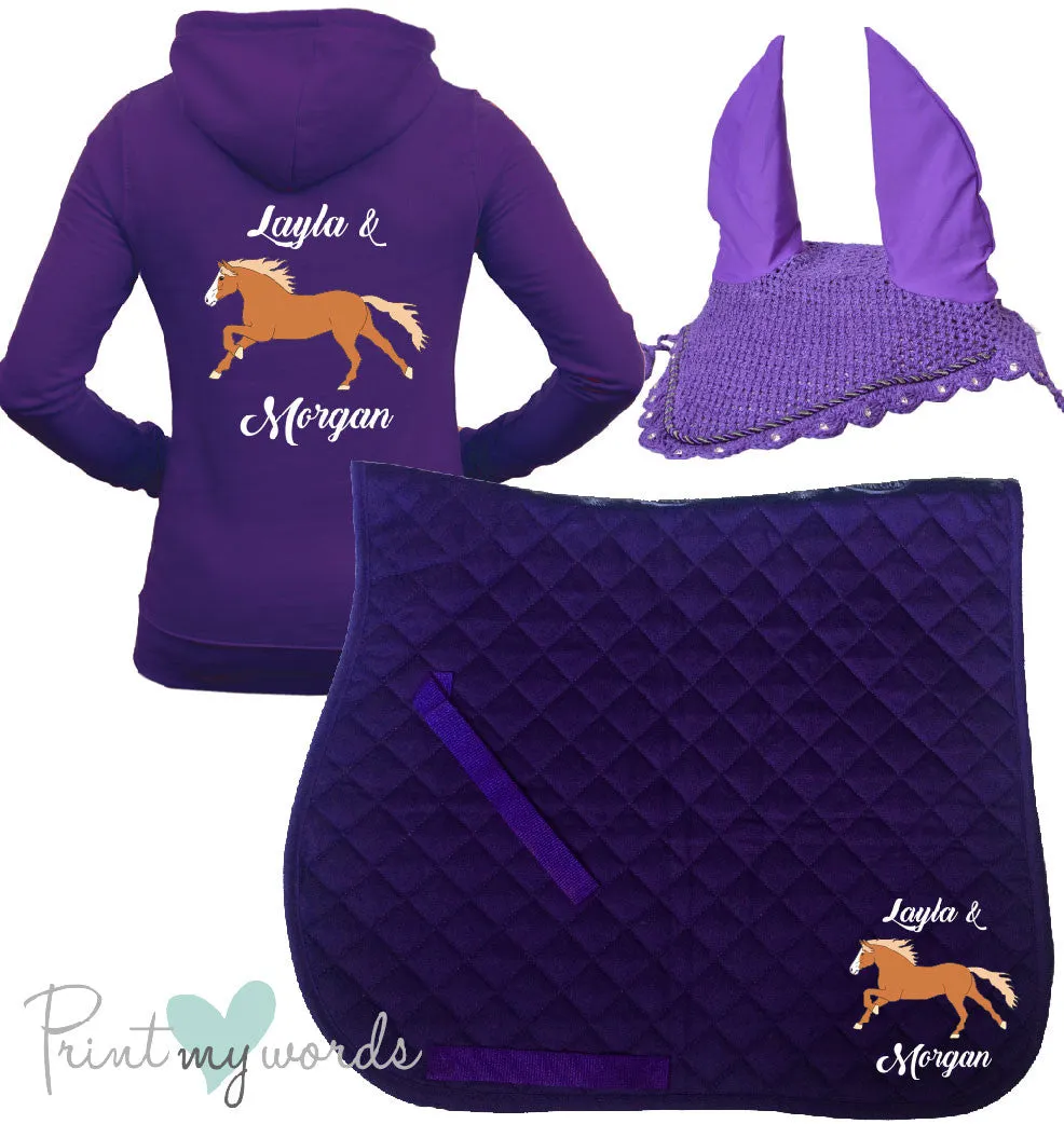'Freya' Children's Personalised Matching Equestrian Set - Elegant Design