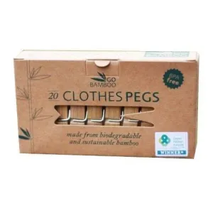 Go Bamboo Clothes Pegs - 20 pack