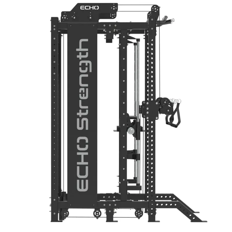 Half Rack and Smith Functional Trainer Combo Machine