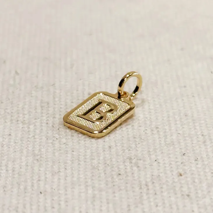 Initial Plate Charm