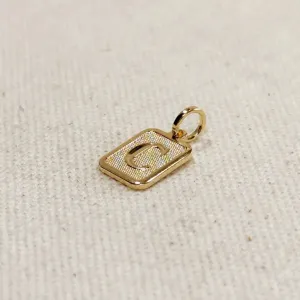 Initial Plate Charm