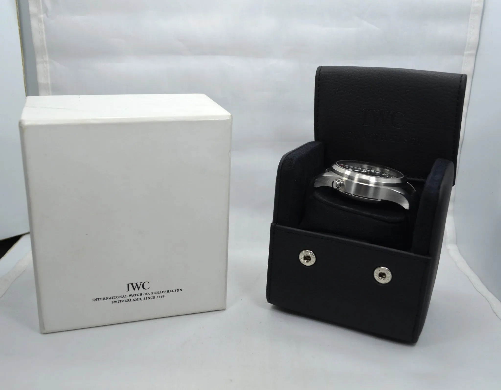 IWC Pilots Double Chronograph IW377801 Stainless Steel Black Dial 46mm Watch
