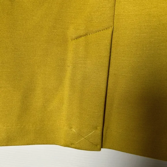 J Jill NWT Yellow A Line Pencil Stretch Skirt Size Small
