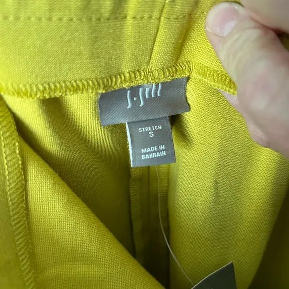 J Jill NWT Yellow A Line Pencil Stretch Skirt Size Small