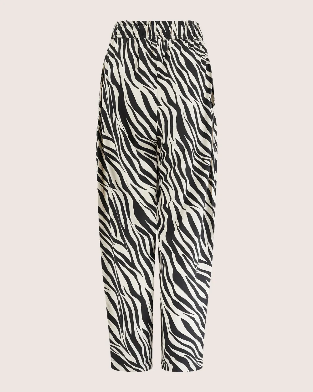 Kate Multicolour Zebra Streak Print Barrel Leg Trousers