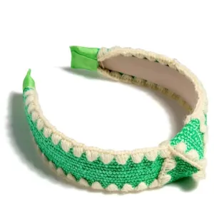 Knotted Headband in Green