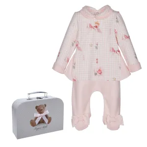 LAPIN HOUSE - Two Piece Baby Set - Pink