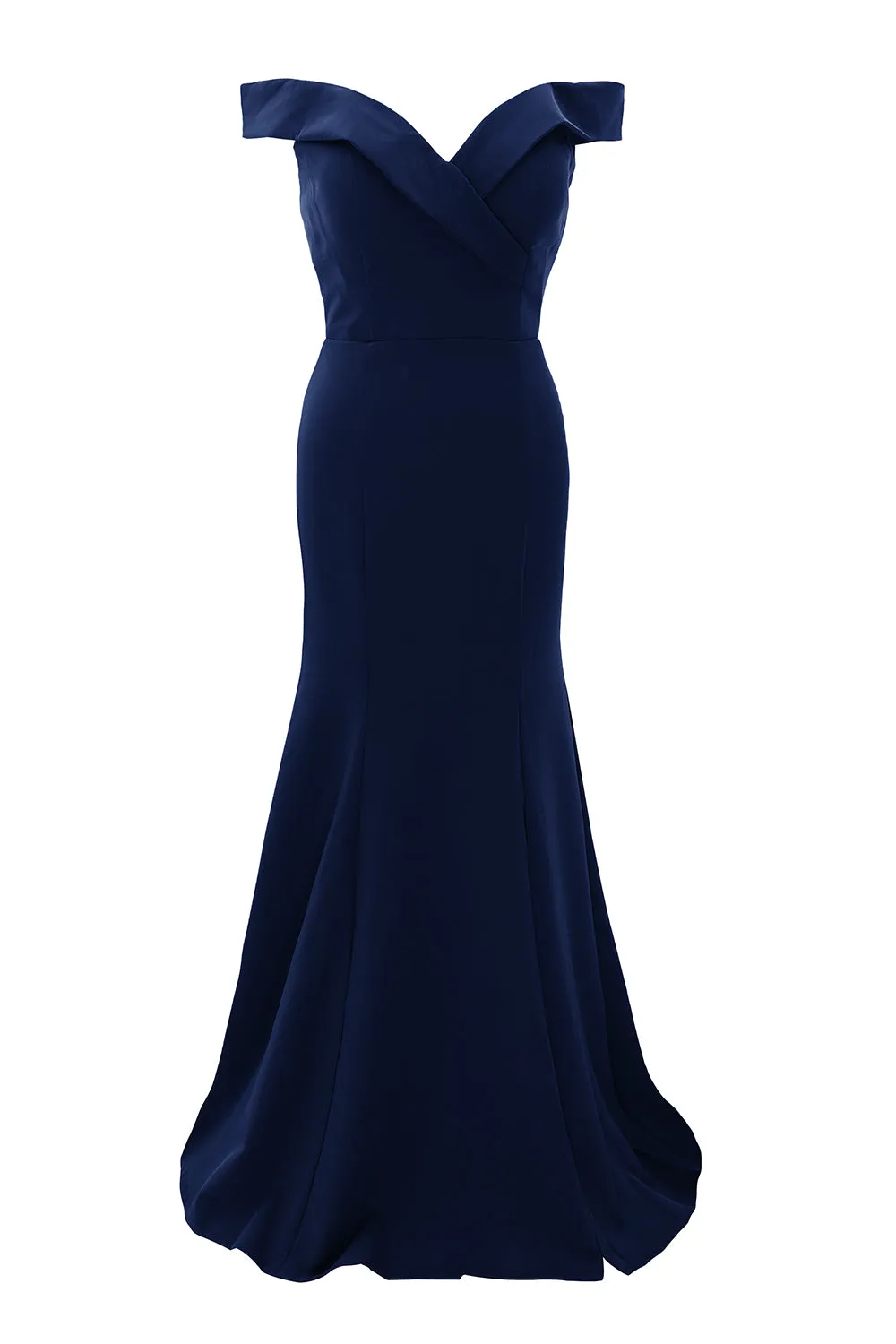 MACloth Long Mermaid Off Shoulder Wedding Party Dresses Women Formal Prom Gown