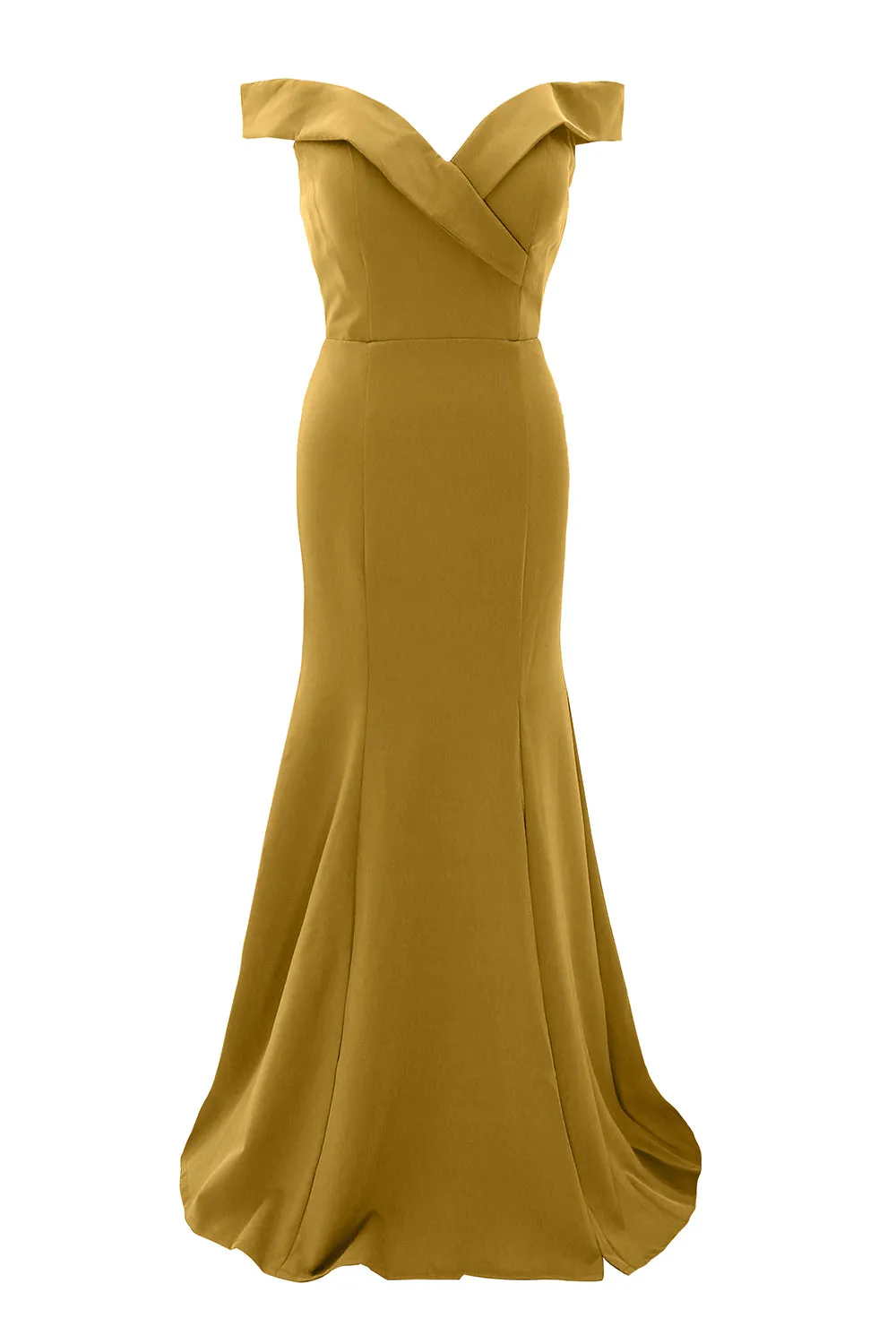 MACloth Long Mermaid Off Shoulder Wedding Party Dresses Women Formal Prom Gown