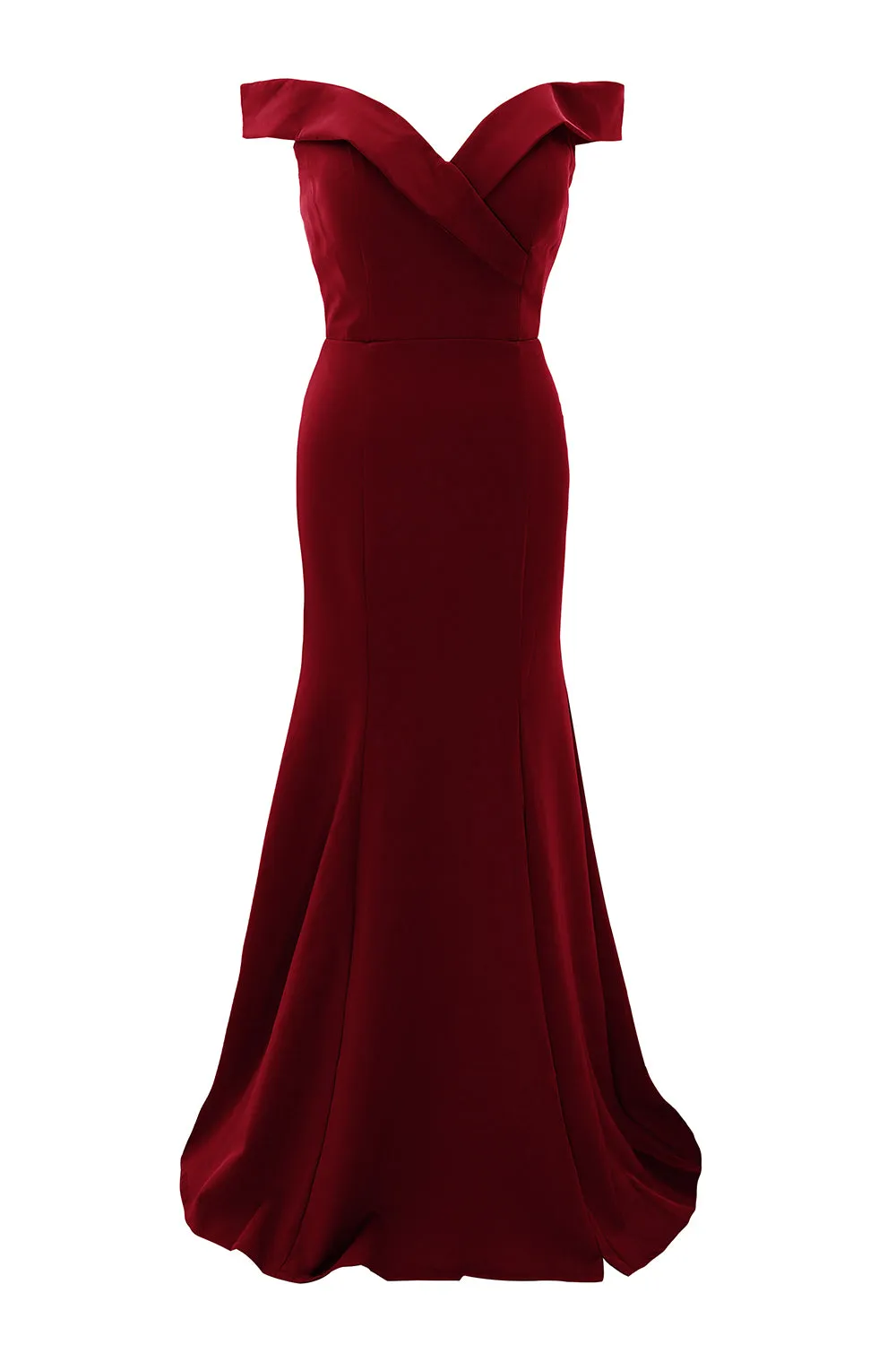 MACloth Long Mermaid Off Shoulder Wedding Party Dresses Women Formal Prom Gown