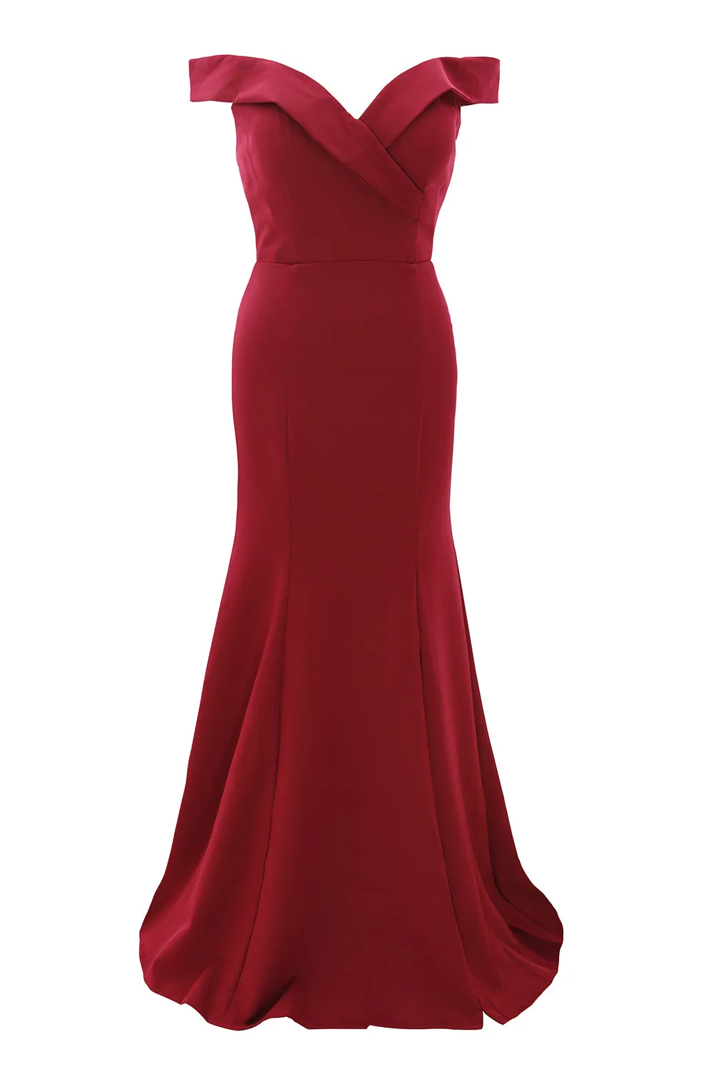 MACloth Long Mermaid Off Shoulder Wedding Party Dresses Women Formal Prom Gown
