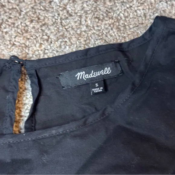 MADEWELL Embroidered Dress Size S