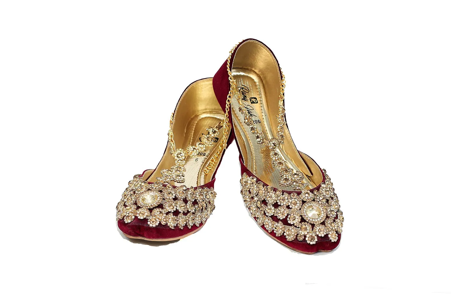Maroon Color Ethnic Khusa-RS36