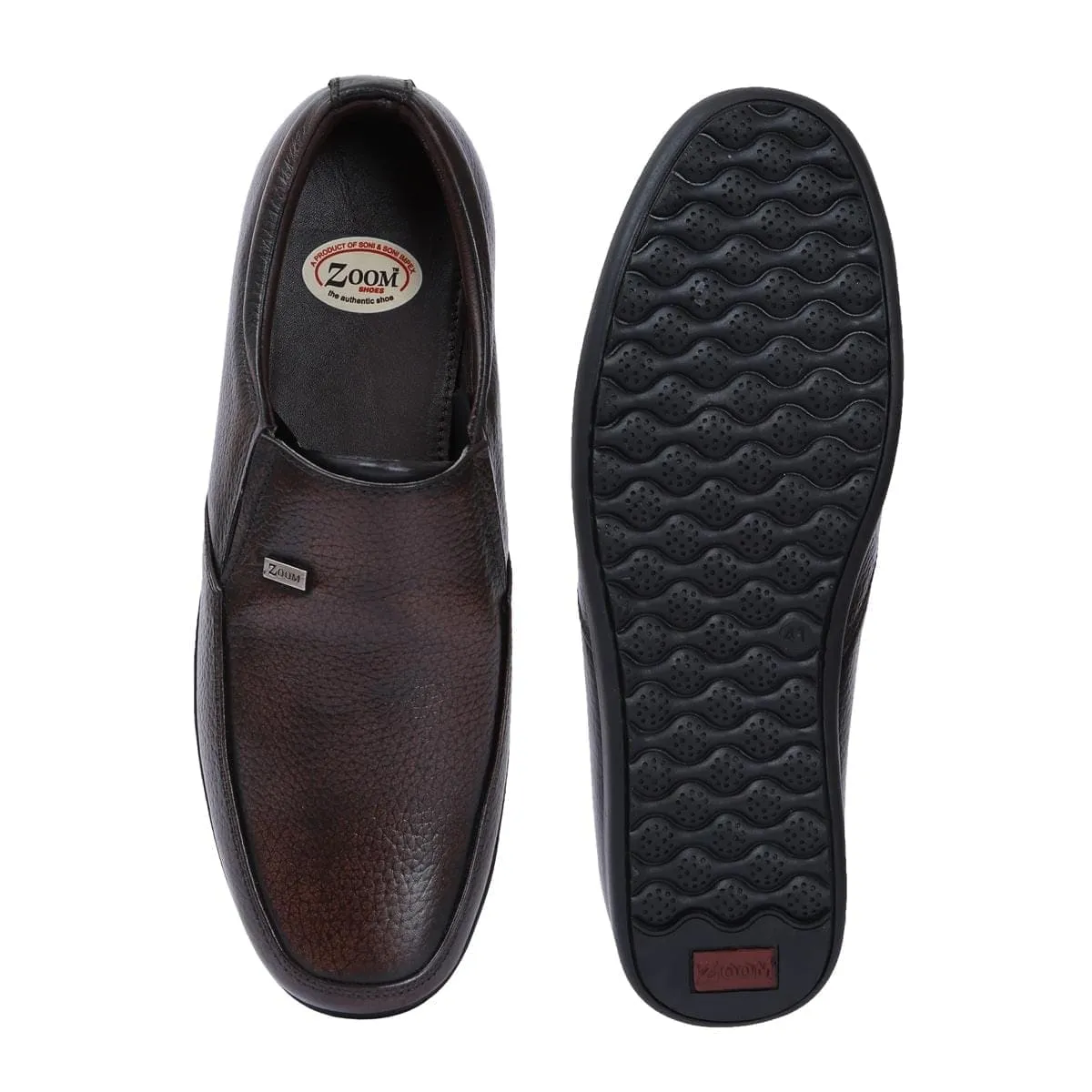 Men’s Leather Slip On Loafers D – 1321 | Zoom Shoes