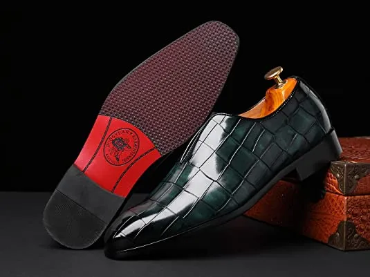 Men's Smoking Loafers Checkered