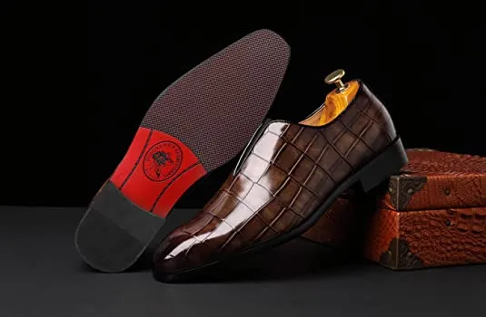 Men's Smoking Loafers Checkered