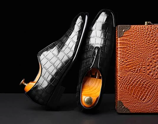 Men's Smoking Loafers Checkered