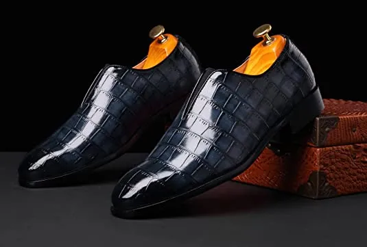 Men's Smoking Loafers Checkered