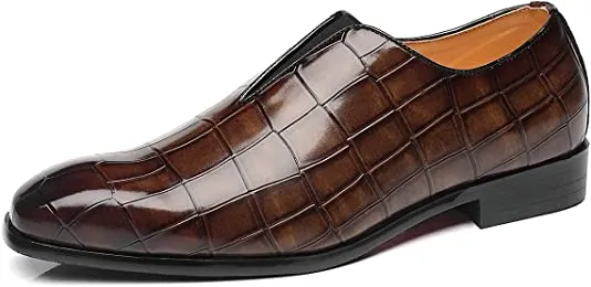 Men's Smoking Loafers Checkered
