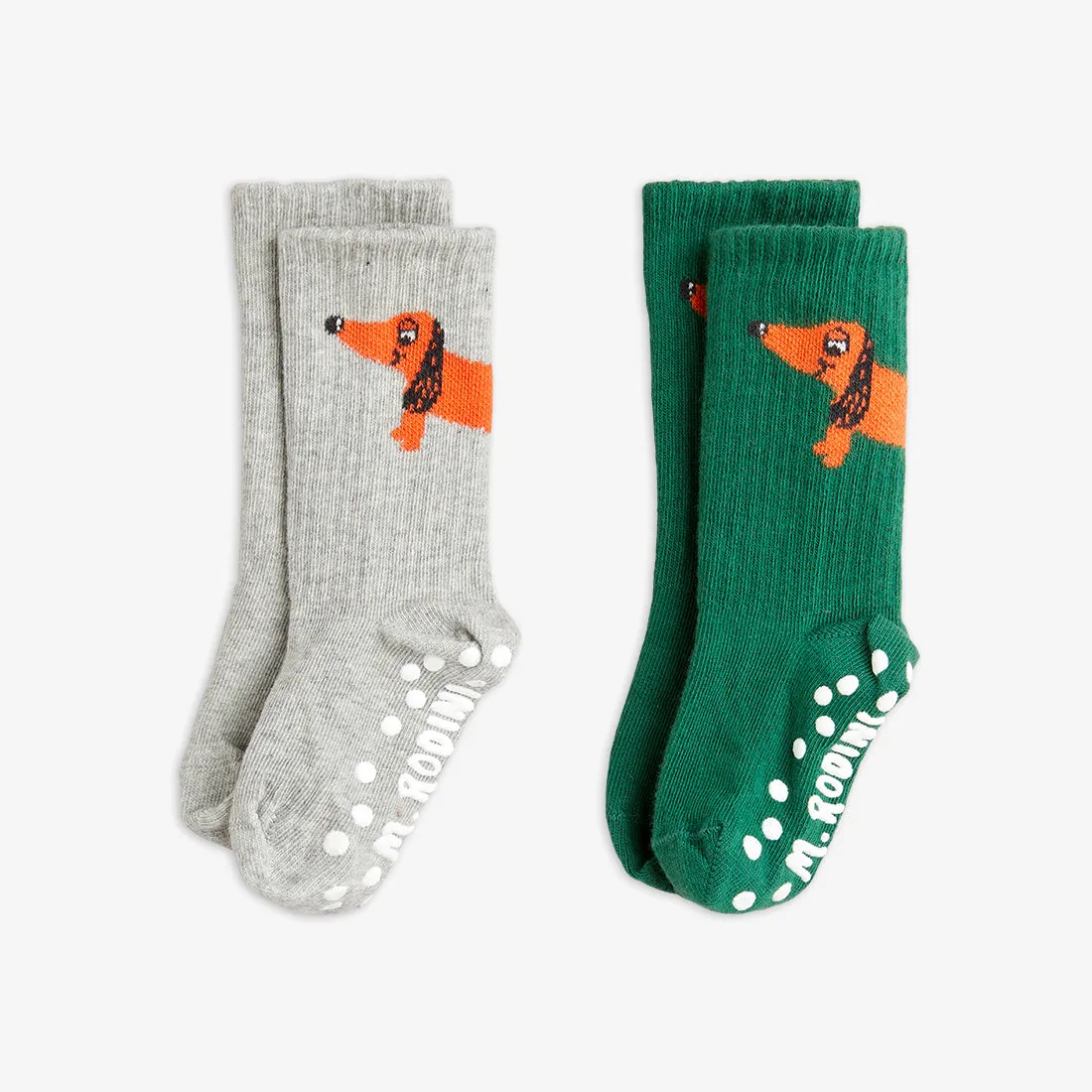 Mini Rodini | Dog 2-pack anti-slip socks