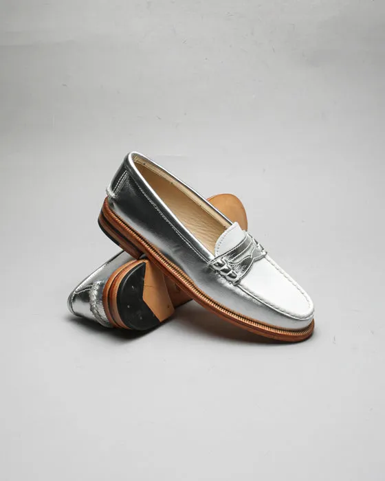 Moccasin 5379 Silver/White