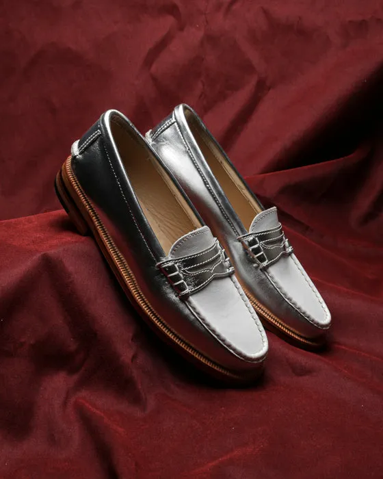Moccasin 5379 Silver/White