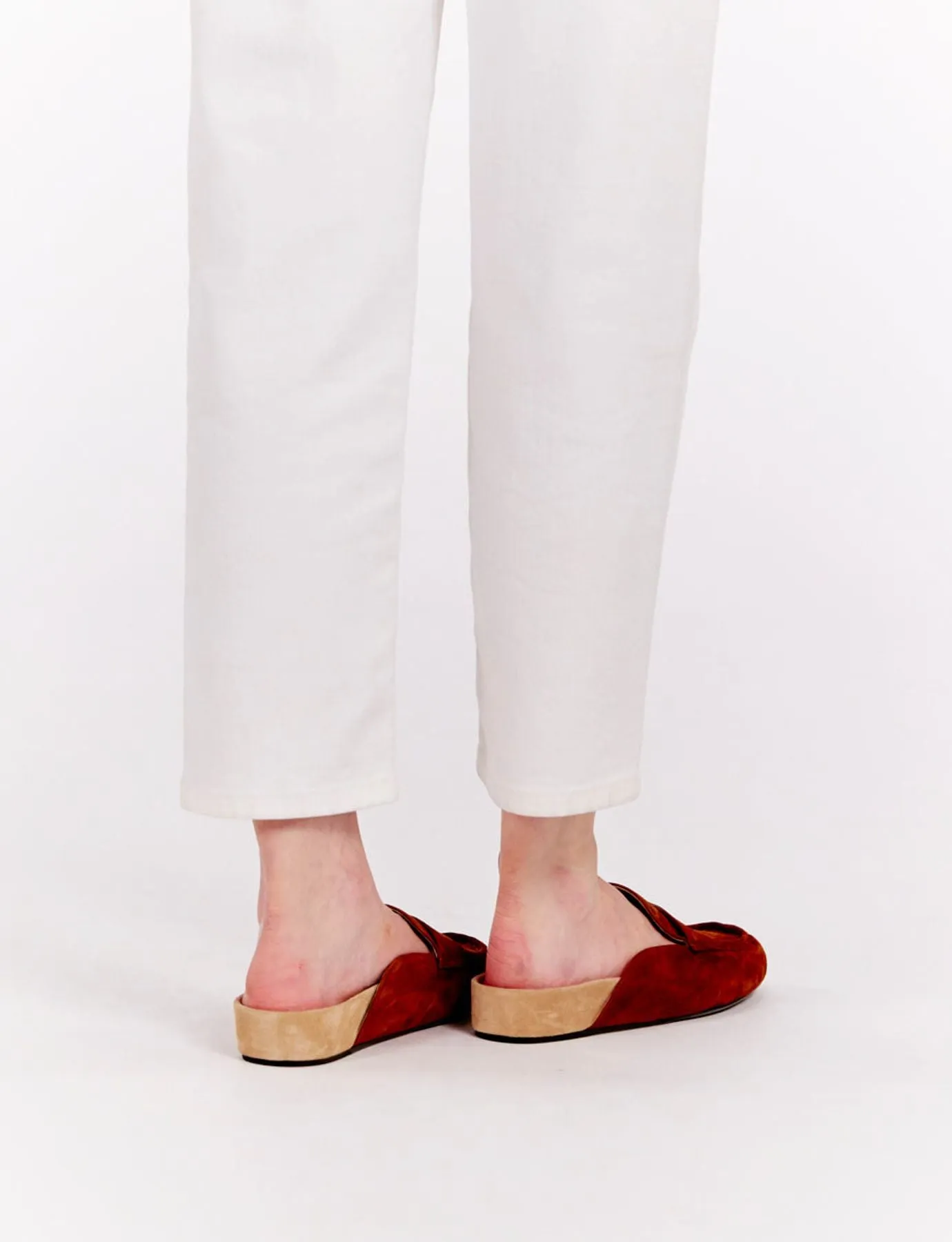 Moccasin mule Flavie cognac leather