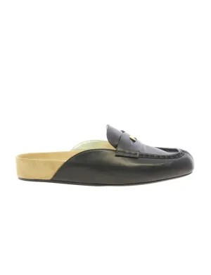 Moccasin mule Flavie leather Black