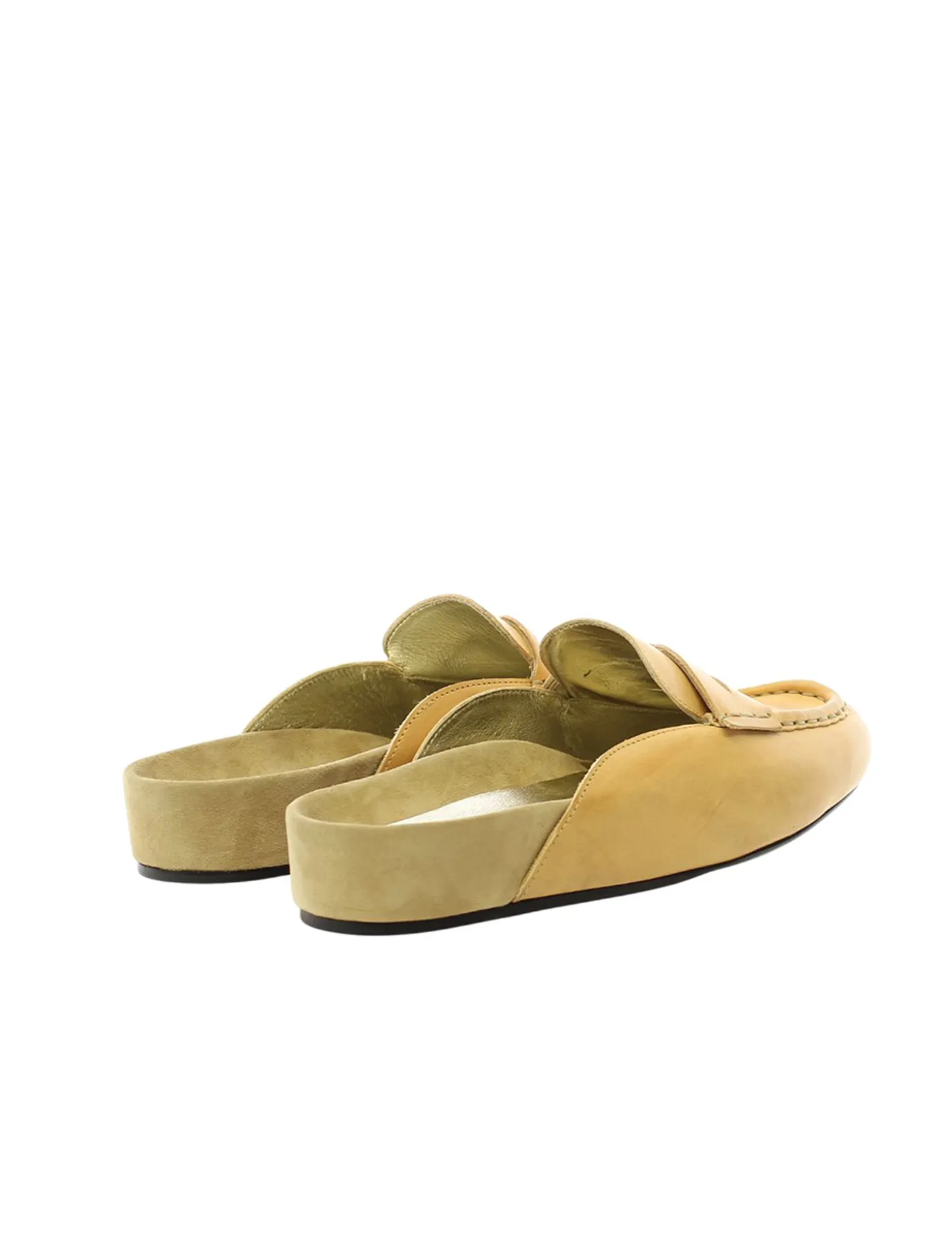 Moccasin mule Flavie natural leather