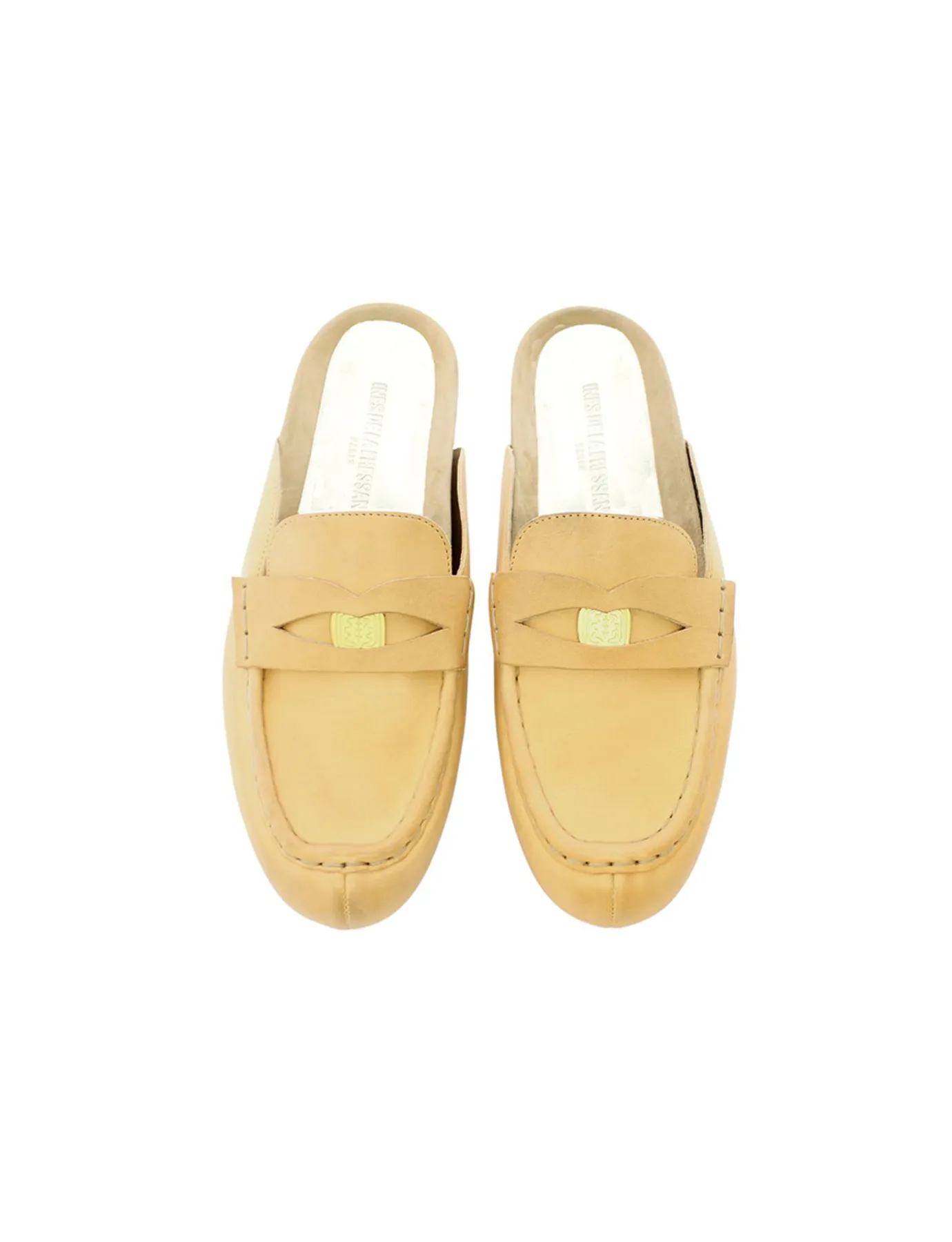 Moccasin mule Flavie natural leather